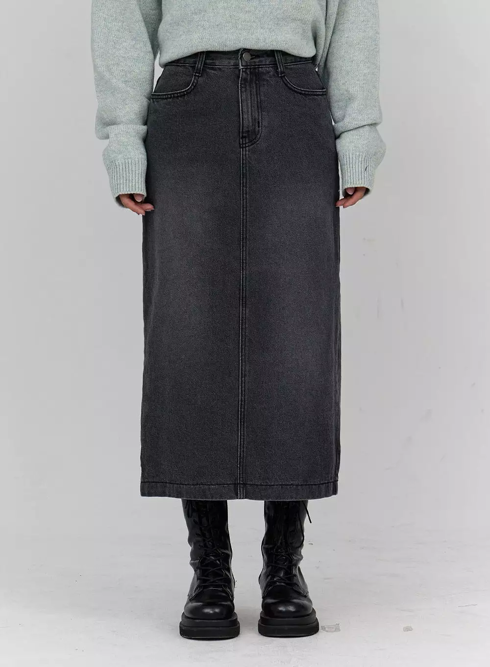 Denim Long Skirt CN18