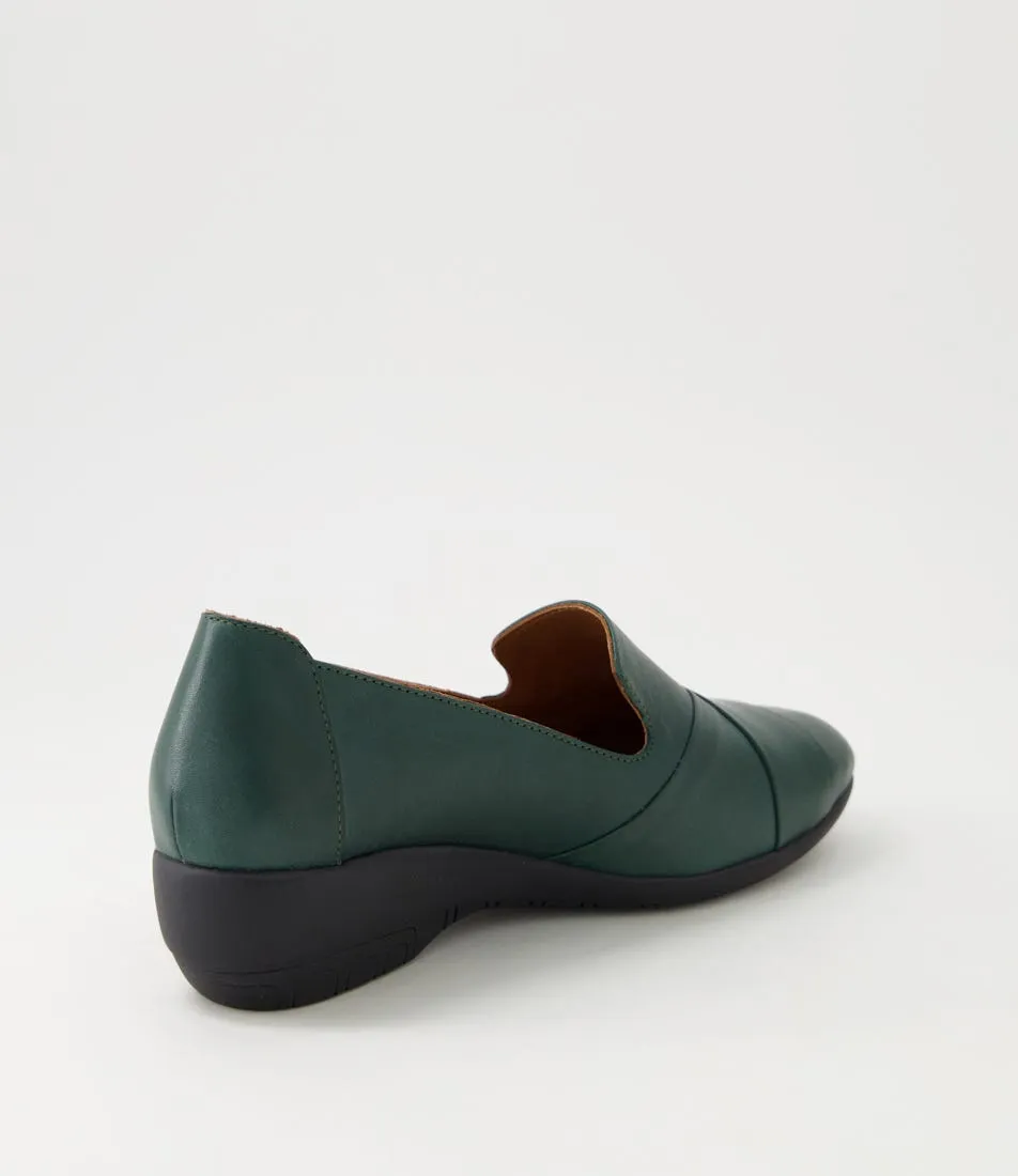 DIANA FERRARI Graced Forest Leather Wedges