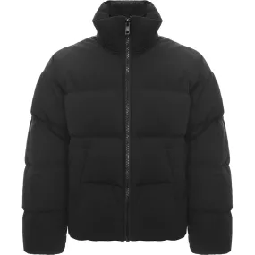 Diesel Women's Black Oversizer Puffer Jacket with Logo Back