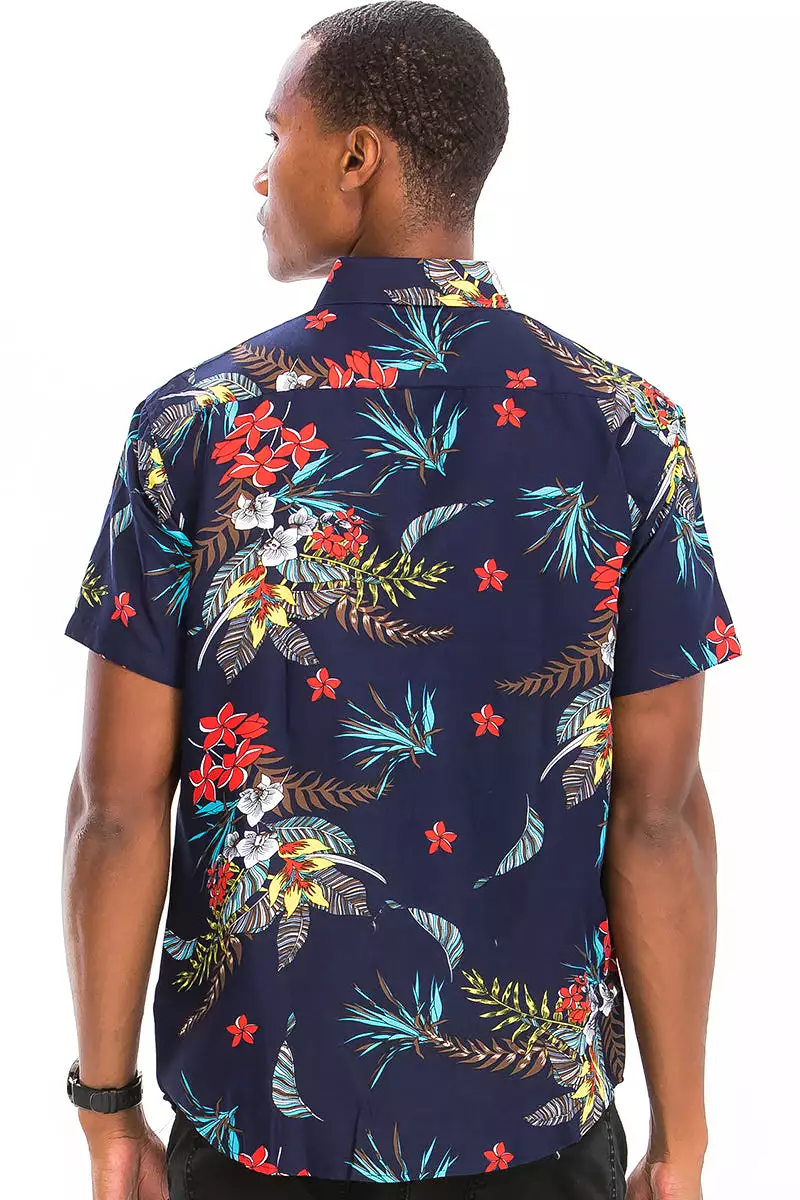 Digital Print Hawaiian Short Sleeve Shirt