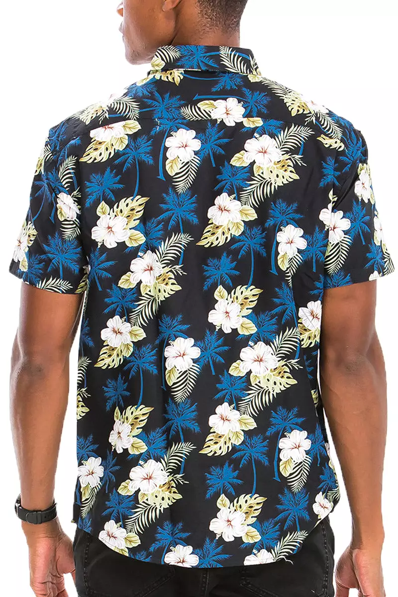 Digital Print Hawaiian Short Sleeve Shirt