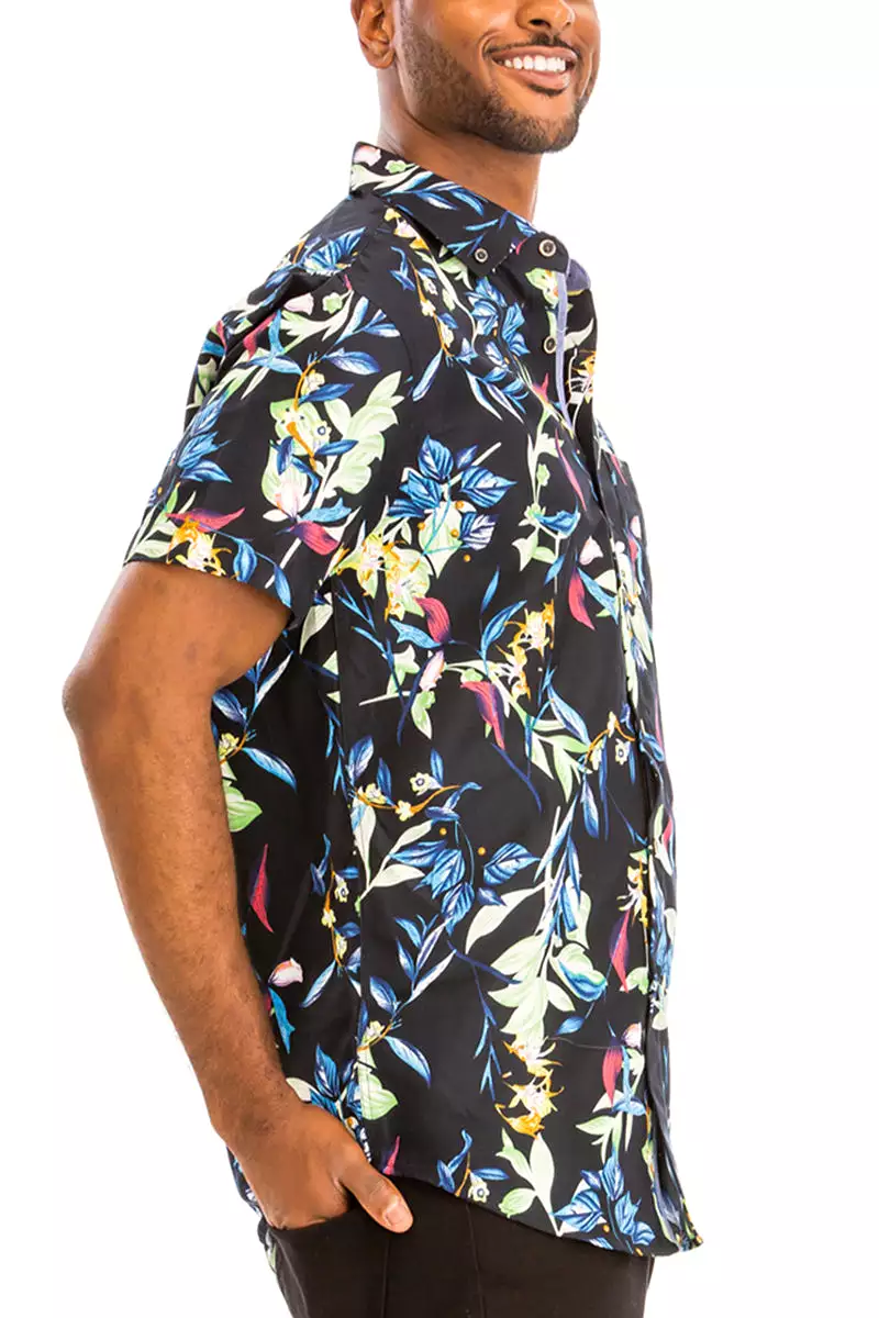 Digital Print Hawaiian Short Sleeve Shirt