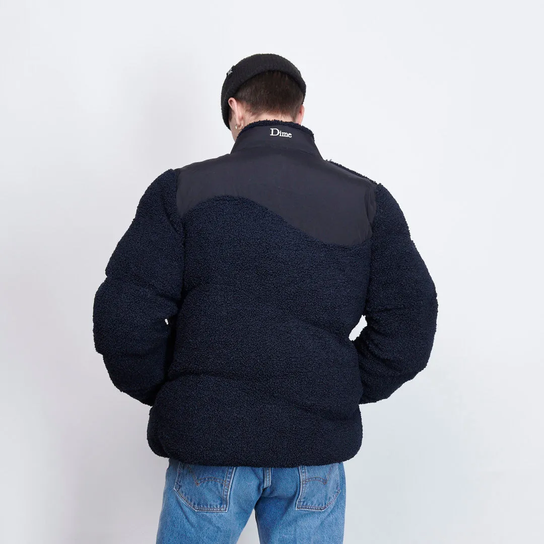 Dime Mtl - Sherpa Puffer Jacket (Navy)