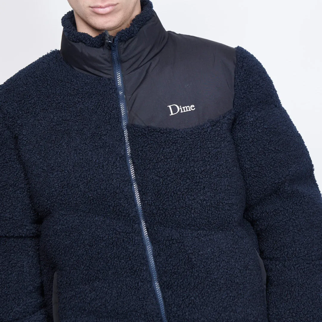 Dime Mtl - Sherpa Puffer Jacket (Navy)