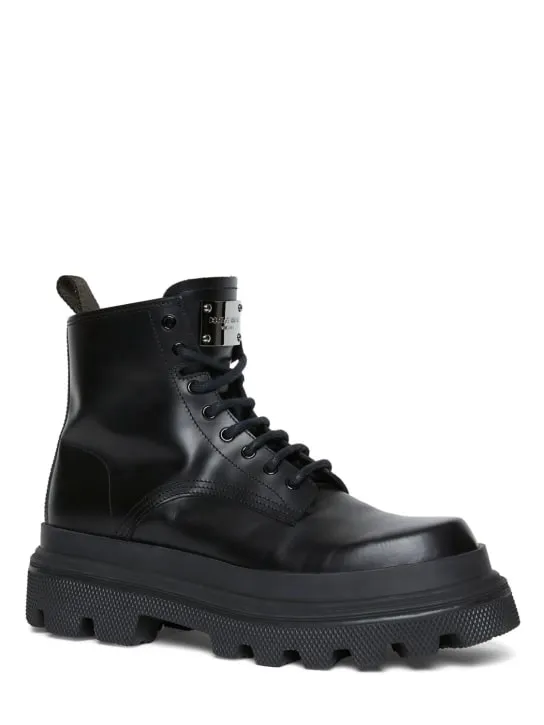 Dolce&Gabbana   Leather combat boots 