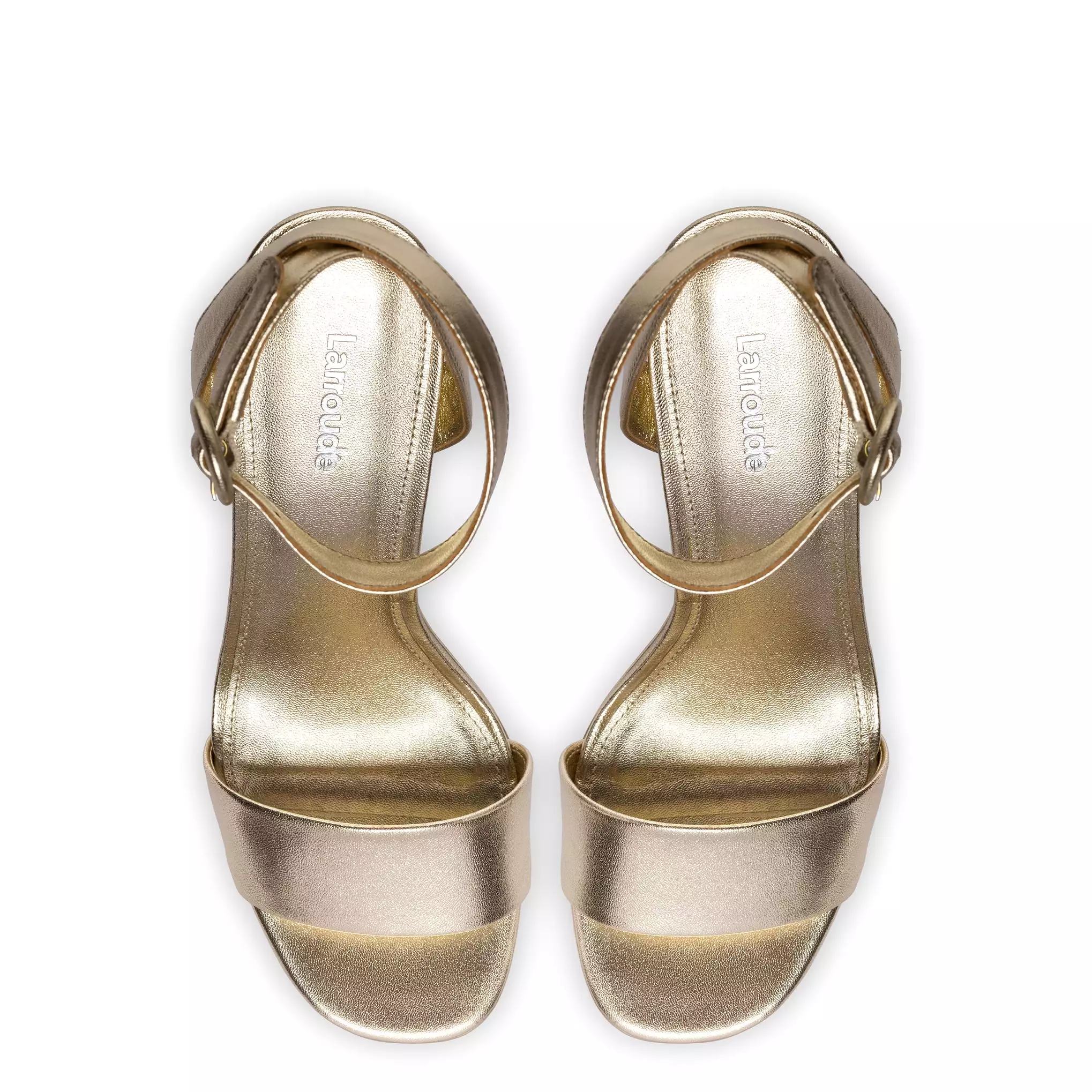 Dolly Sandal In Gold Metallic Leather