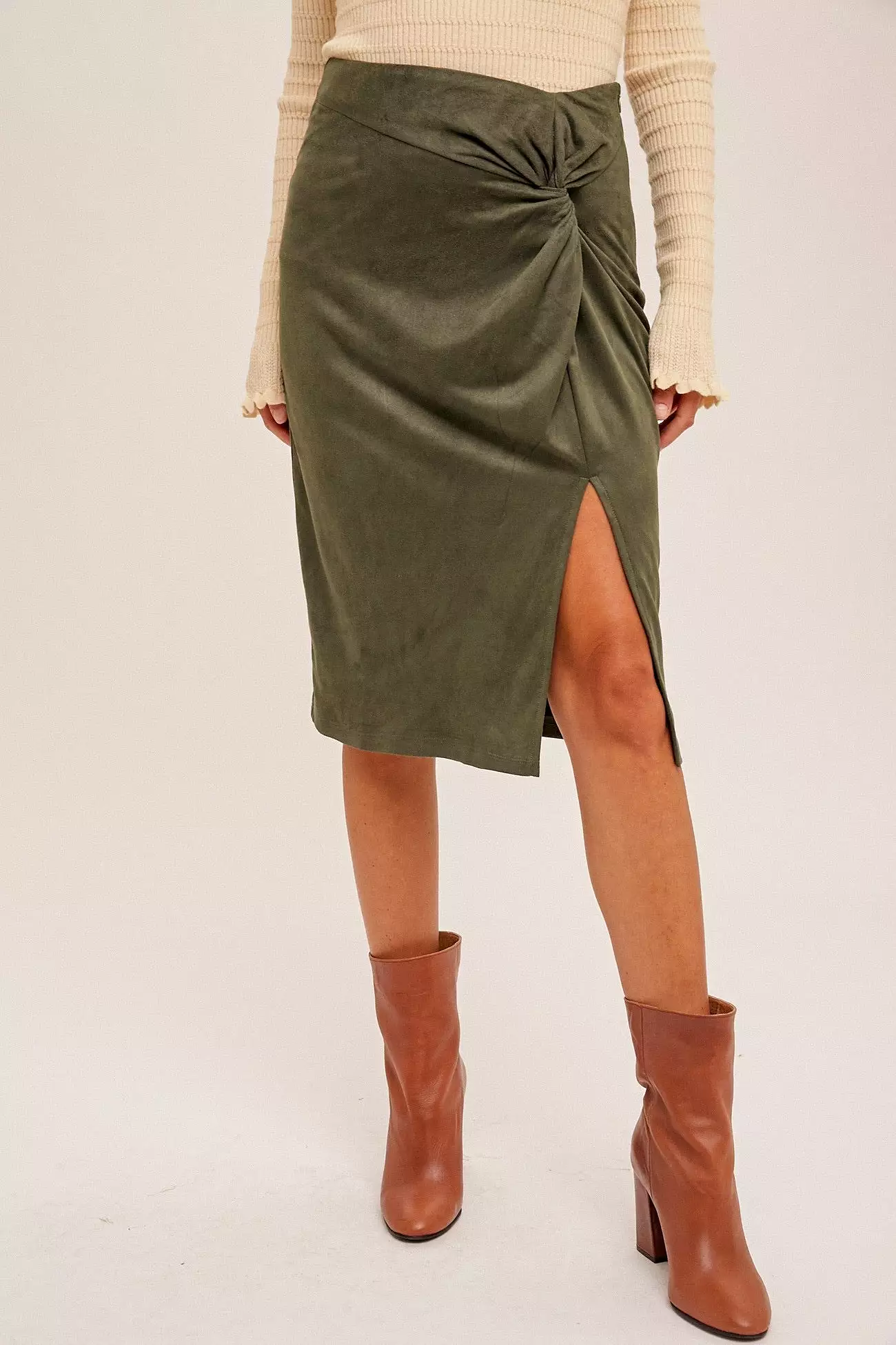 Don’t Get it Twisted Fall Midi Skirt