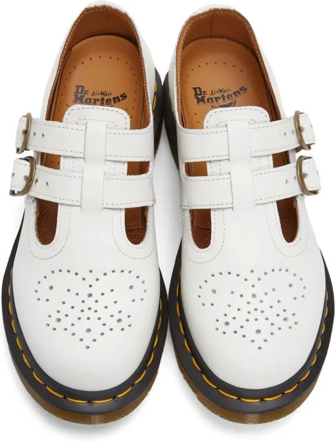 Dr. Martens White Smooth 8065 Mary Jane Oxfords