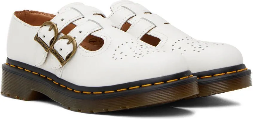 Dr. Martens White Smooth 8065 Mary Jane Oxfords