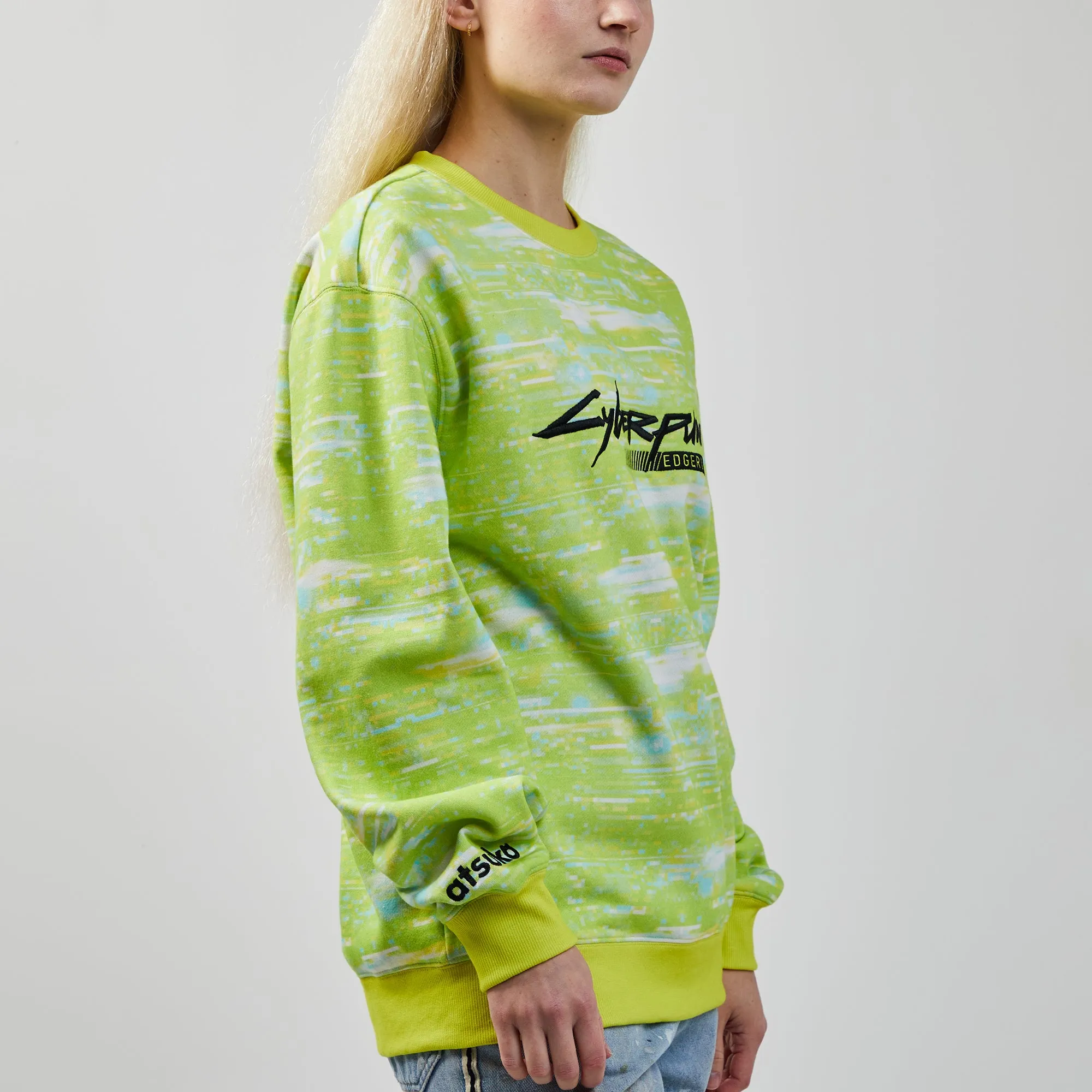 Edgerunner Lime Crew Neck Sweatshirt