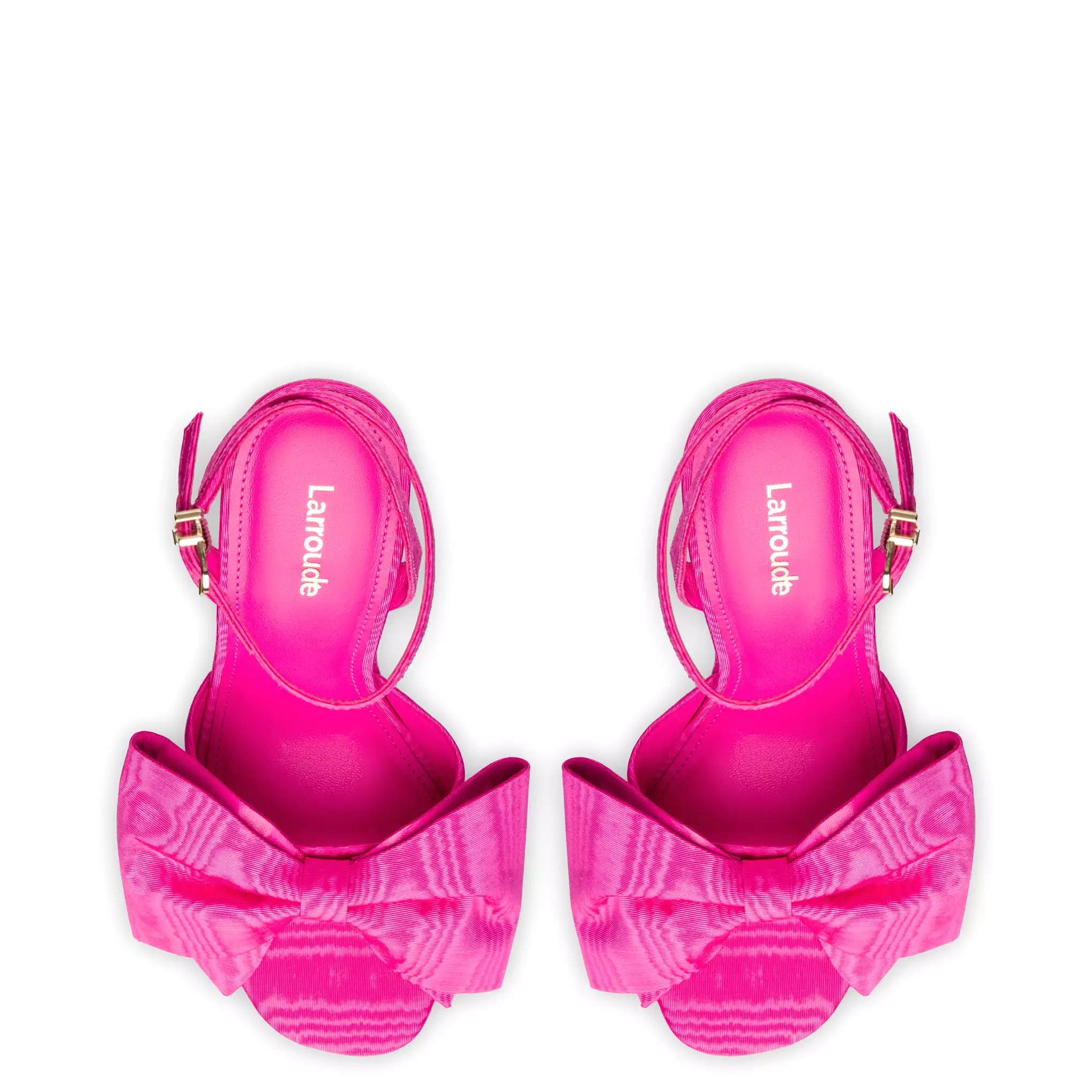 Elle Platform Sandal In Magenta Fabric