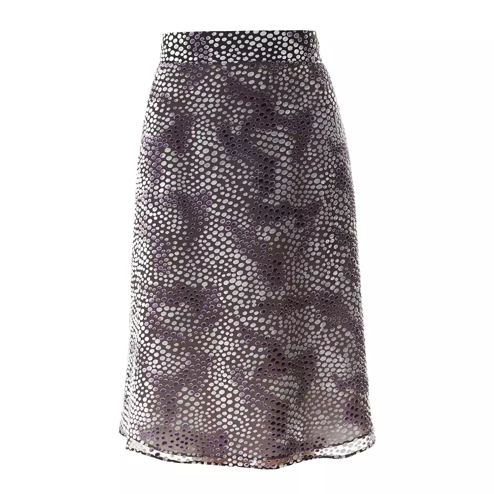 ELSA DEVORE VELVET SKIRT