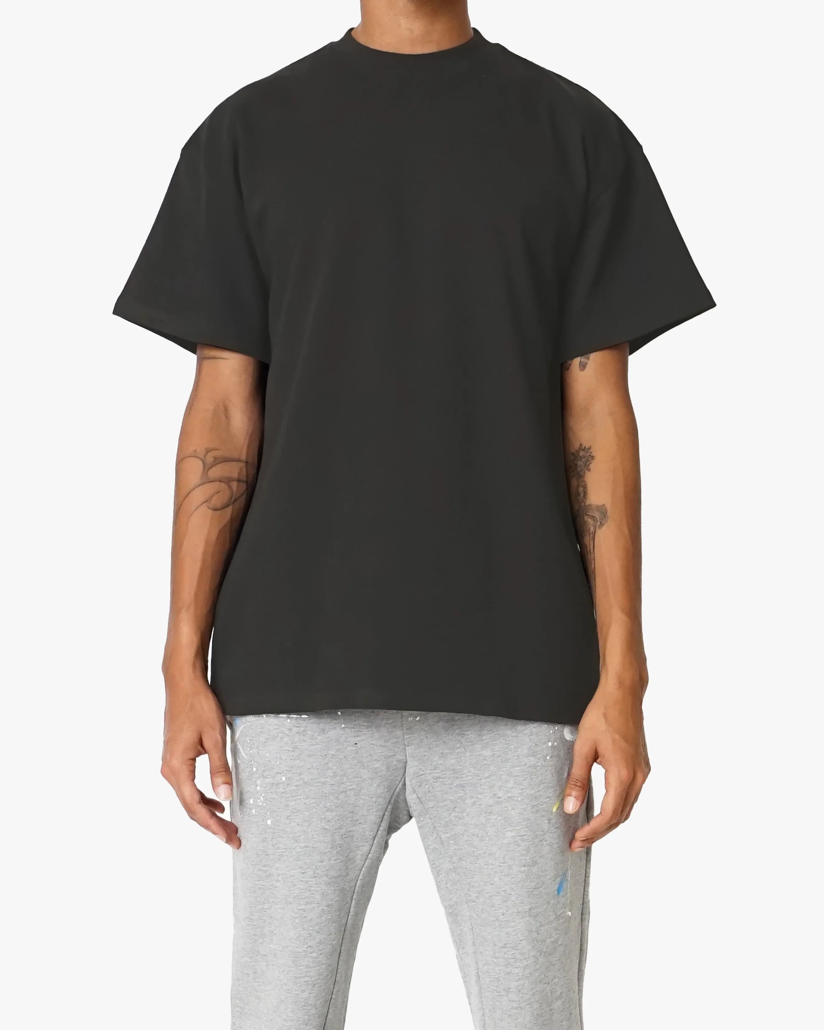 EPTM BIG N TALL PERFECT BOXY TEE-CHARCOAL