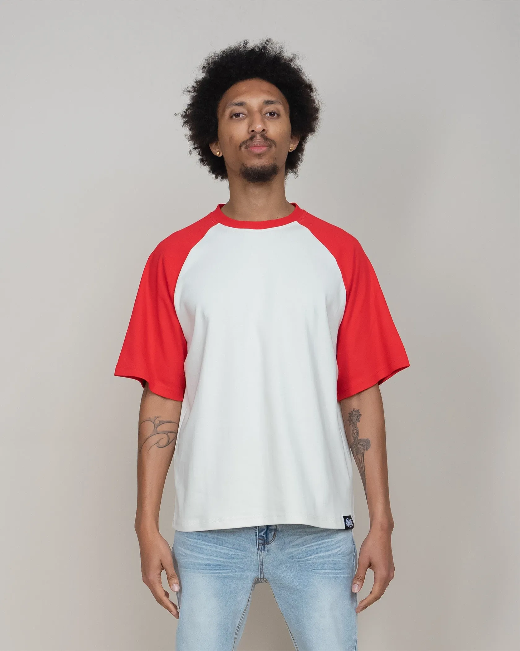 EPTM BOXY RAGLAN TEE - RED