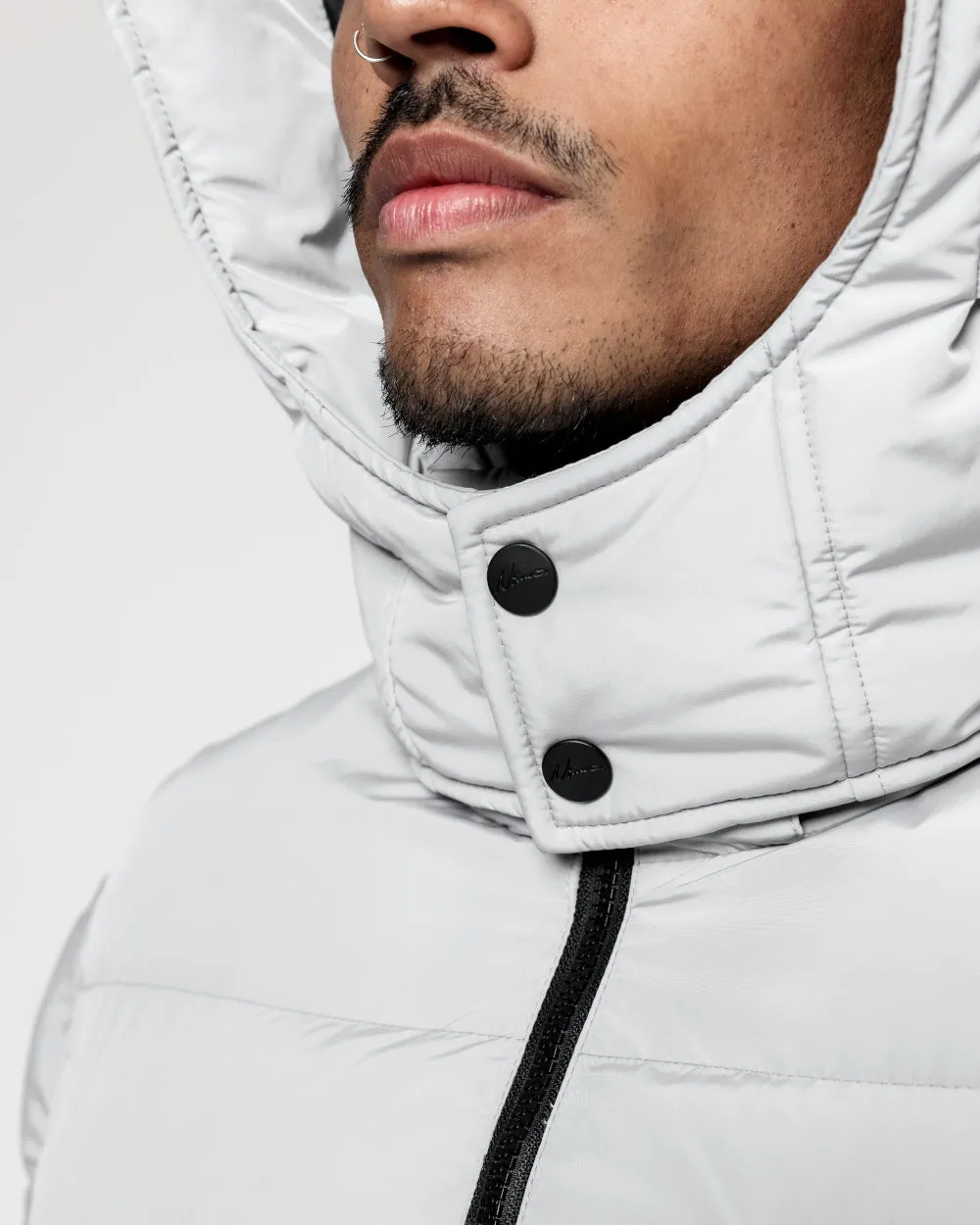 Essentials Puffer Jacket - Ice Grey