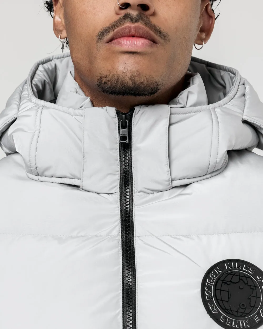 Essentials Puffer Jacket - Ice Grey