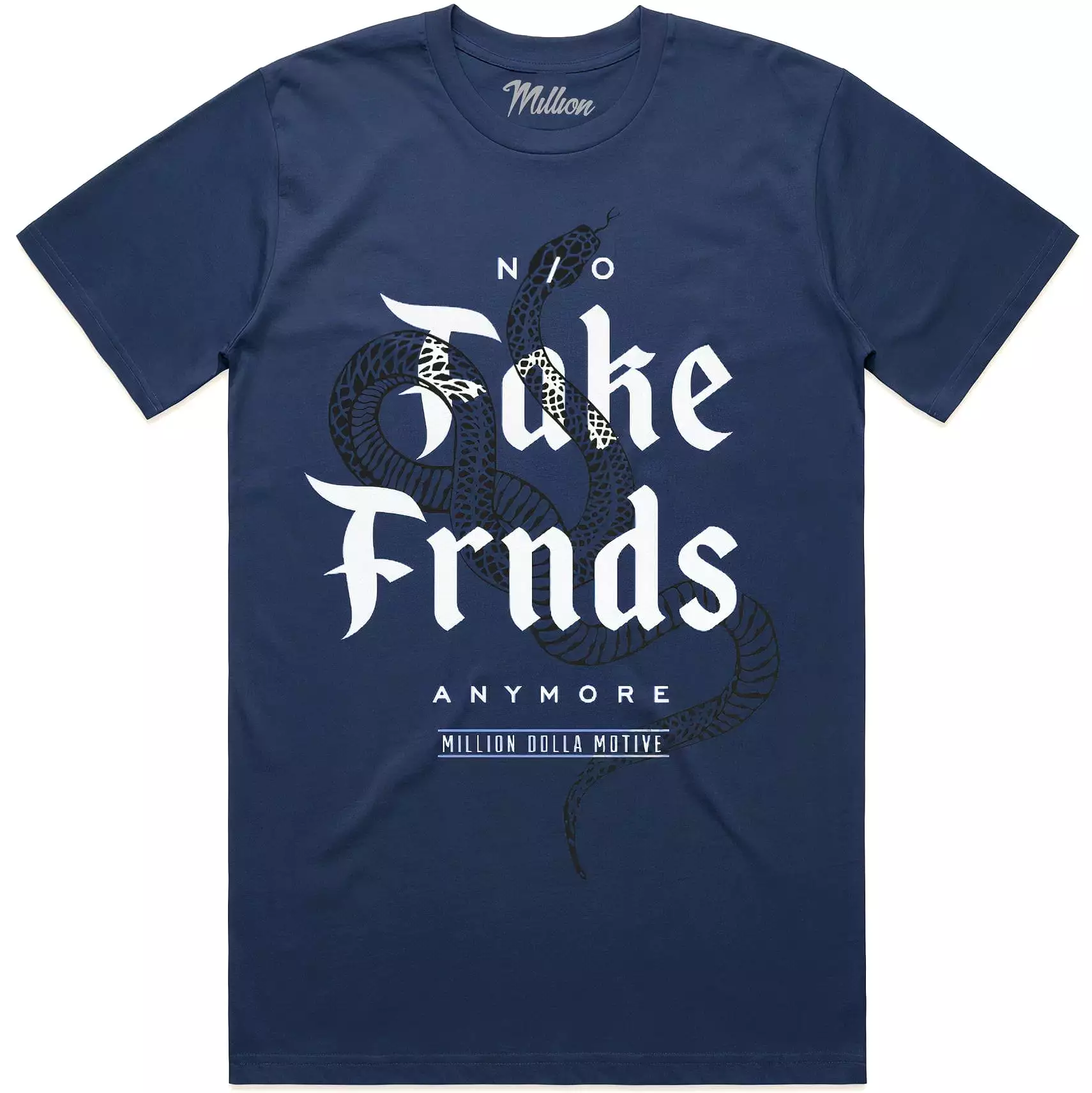 FAKE FRIENDS : Navy Blue Sneaker Tees Shirt