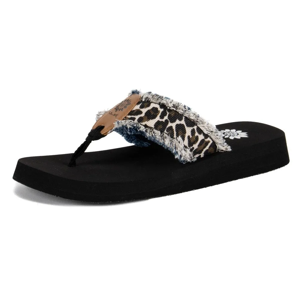 Fayth Leopard Flip Flop - Cream - Yellowbox