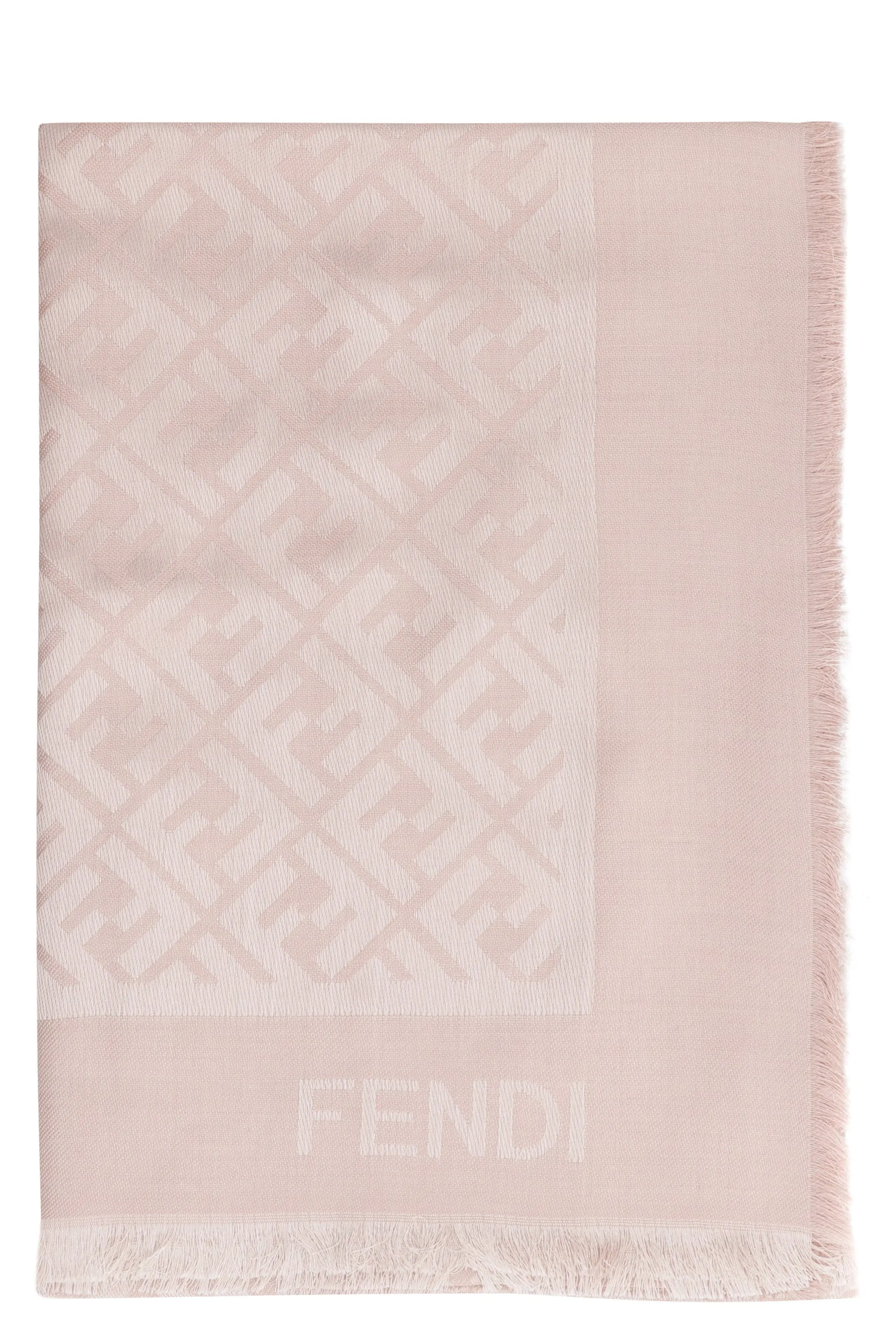 FENDI Elegant Wool & Silk Scarf