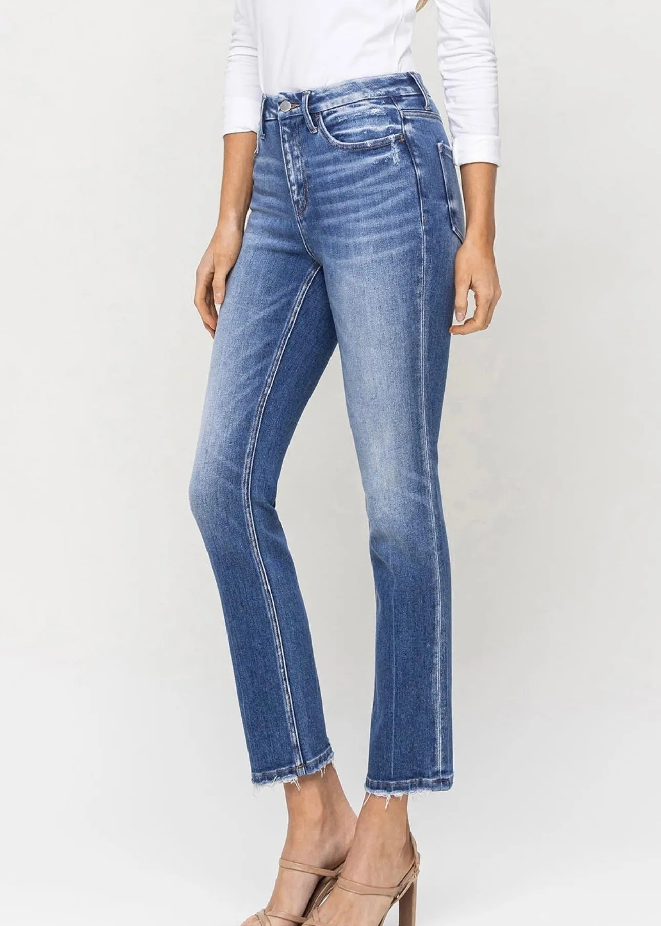 Flying Monkey High Rise Poised Slim Straight Jeans