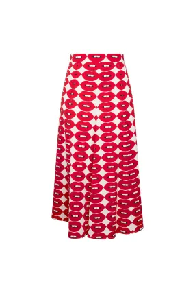 'FRENCH KISSING IN THE USA' TULIP SKIRT