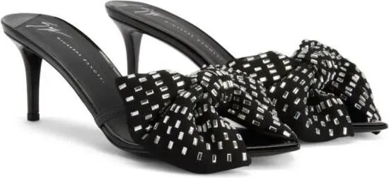 Giuseppe Zanotti Intriigo Alexandrine 70mm mules Black