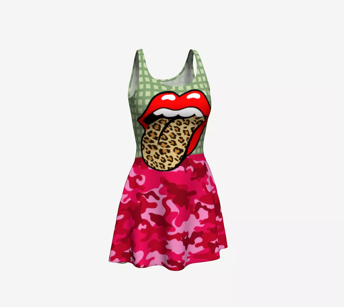 Green Apple Leopard III Dress