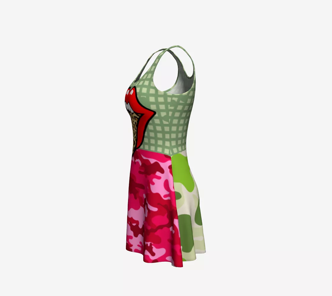 Green Apple Leopard III Dress