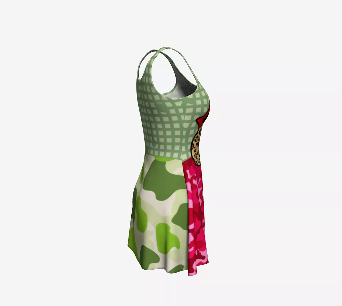 Green Apple Leopard III Dress