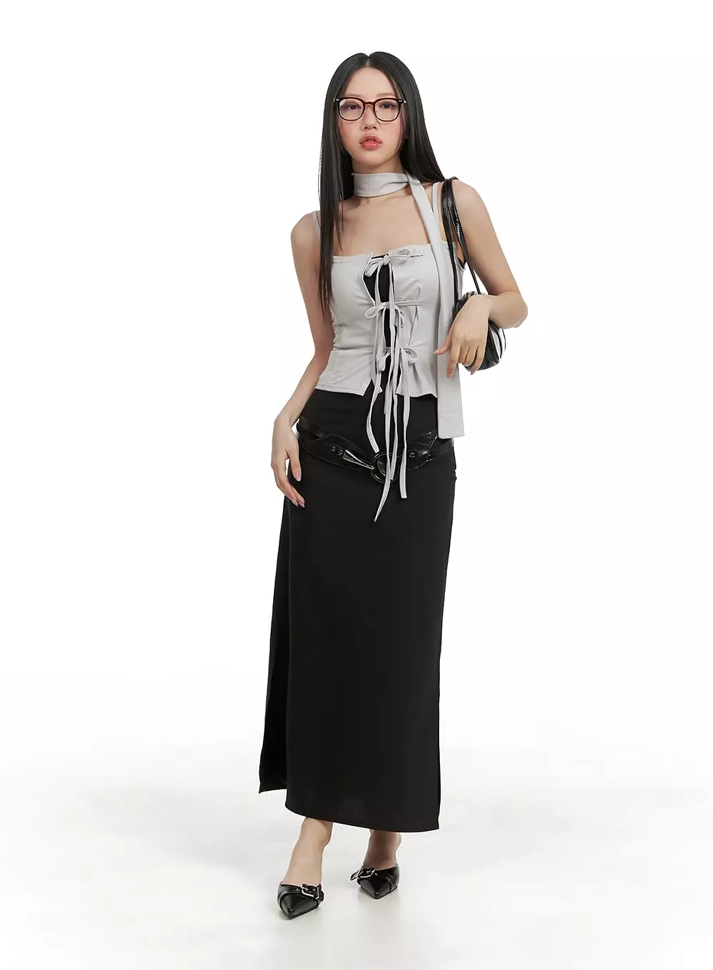 High Waist Maxi Skirt CA409