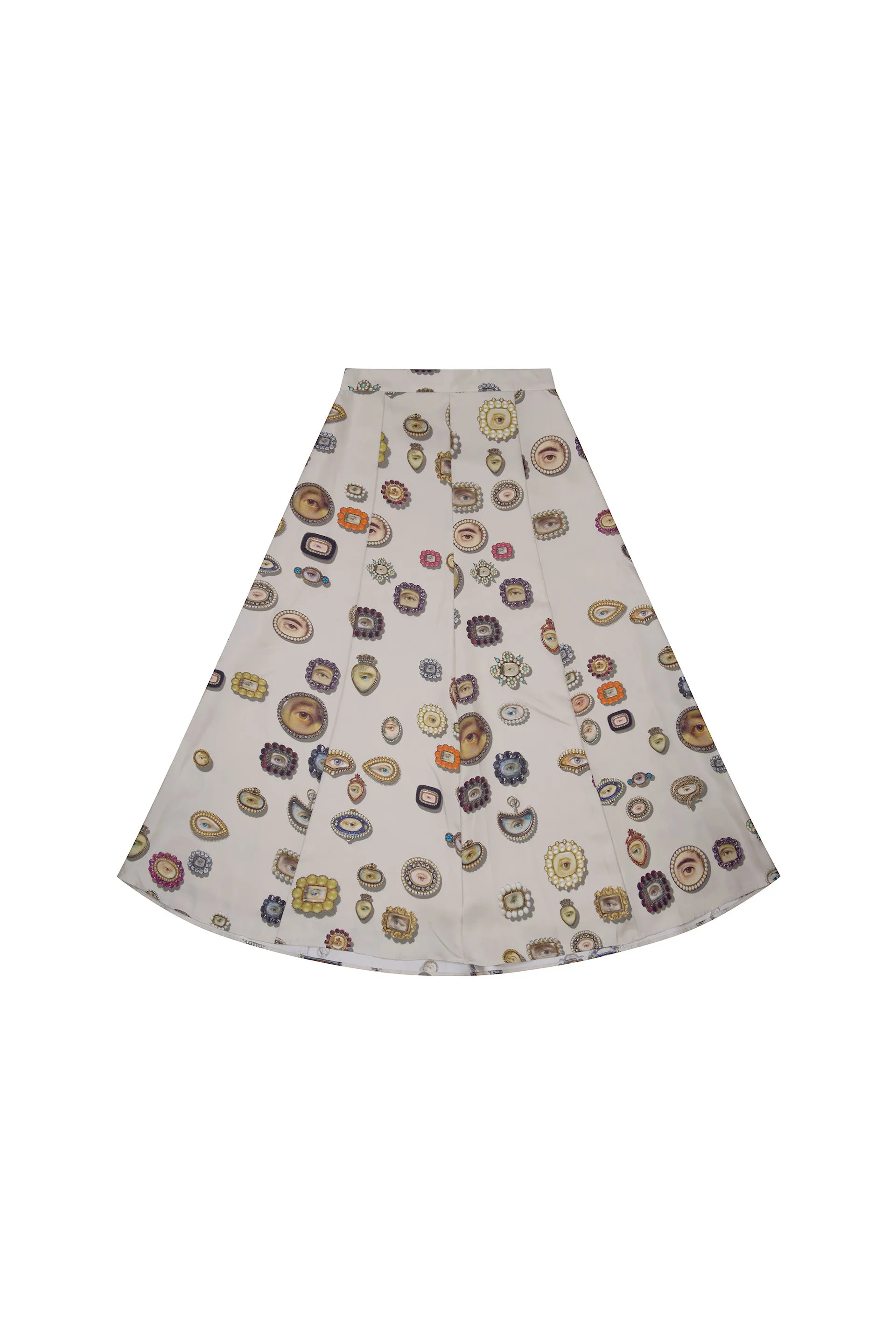 'IVORY LOVERS EYES' TULIP SKIRT