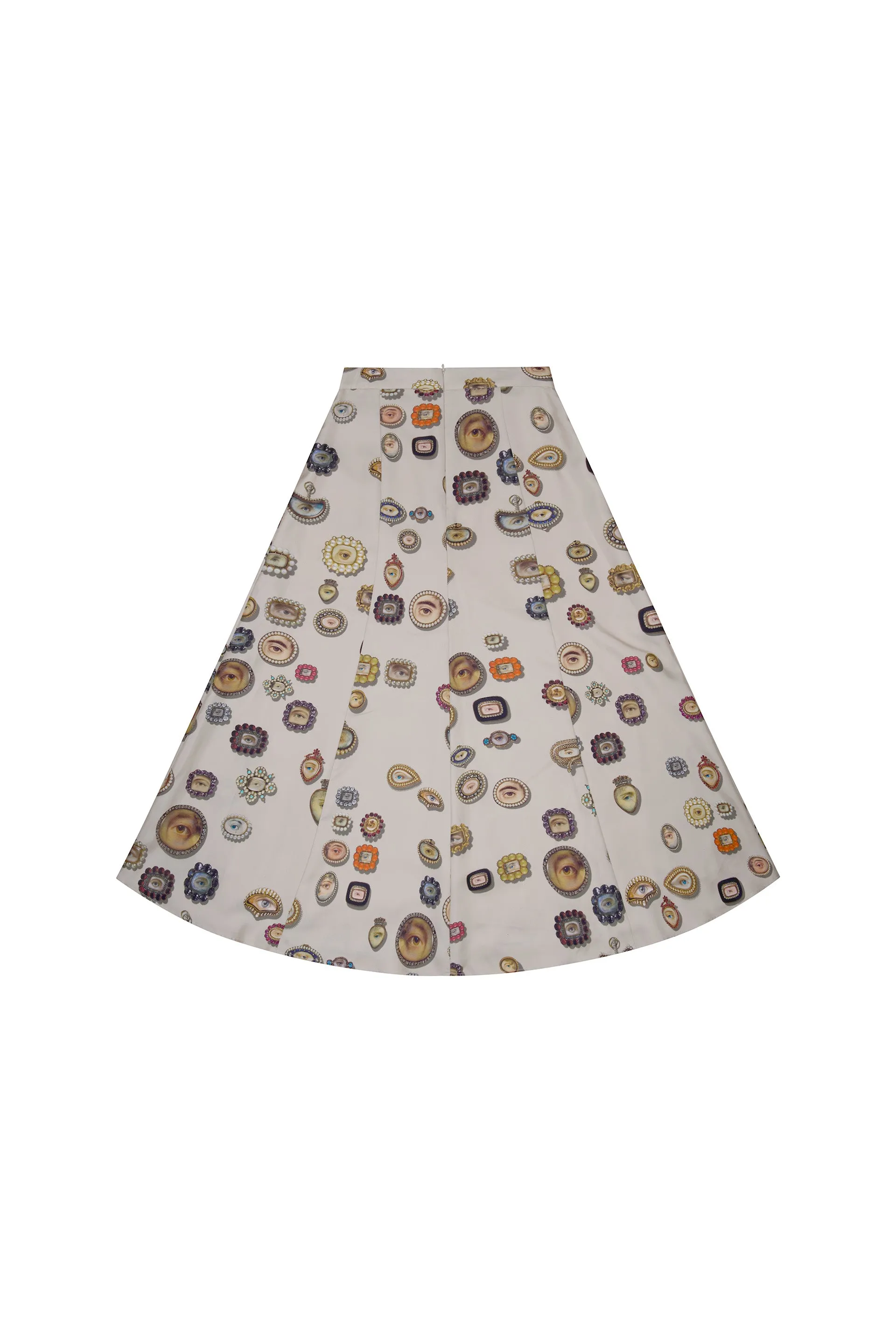 'IVORY LOVERS EYES' TULIP SKIRT