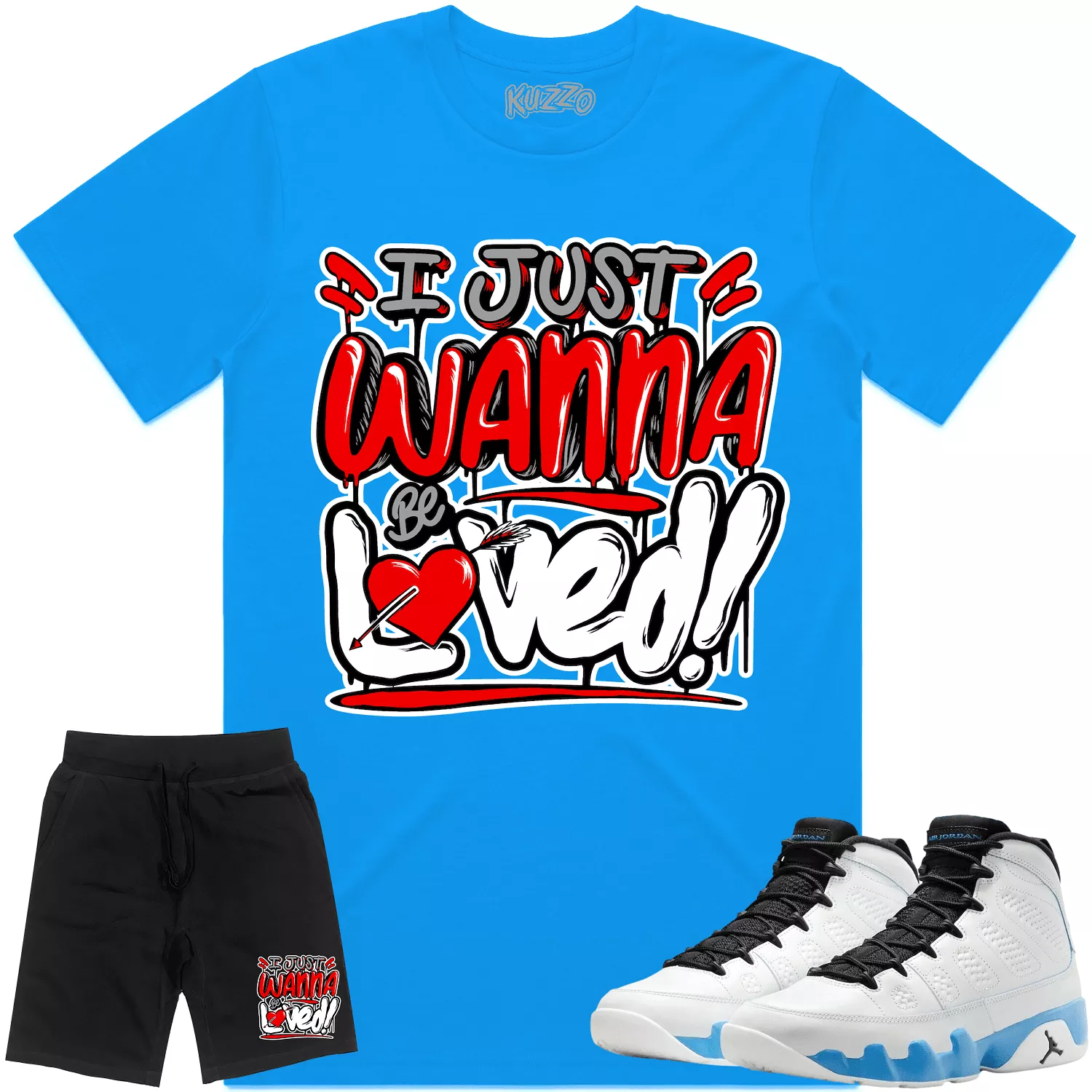 Jordan 9 Powder Blue 9s Sneaker Outfit - RED LOVED