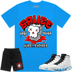 Jordan 9 Powder Blue 9s Sneaker Outfit - RED SAUCE