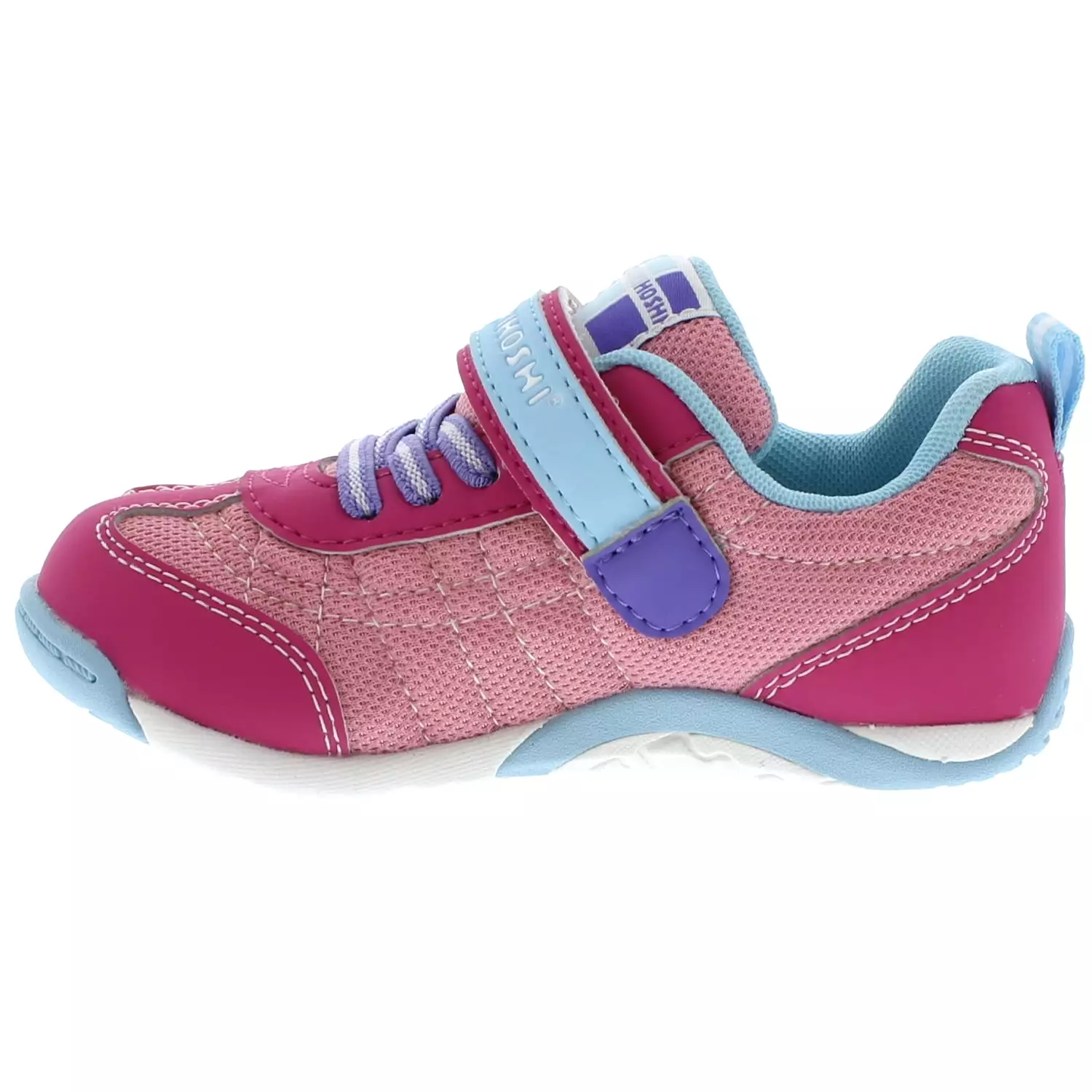 Kaz Kid's Casual Sneaker - Fuschia/Light Blue