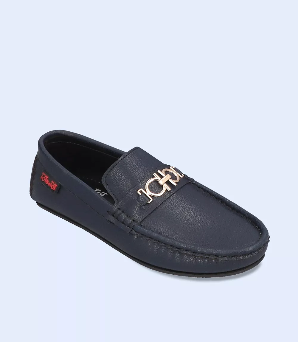 KB0075-BLUE-Boys Casual Slip On