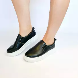 KG black slip on sneaker