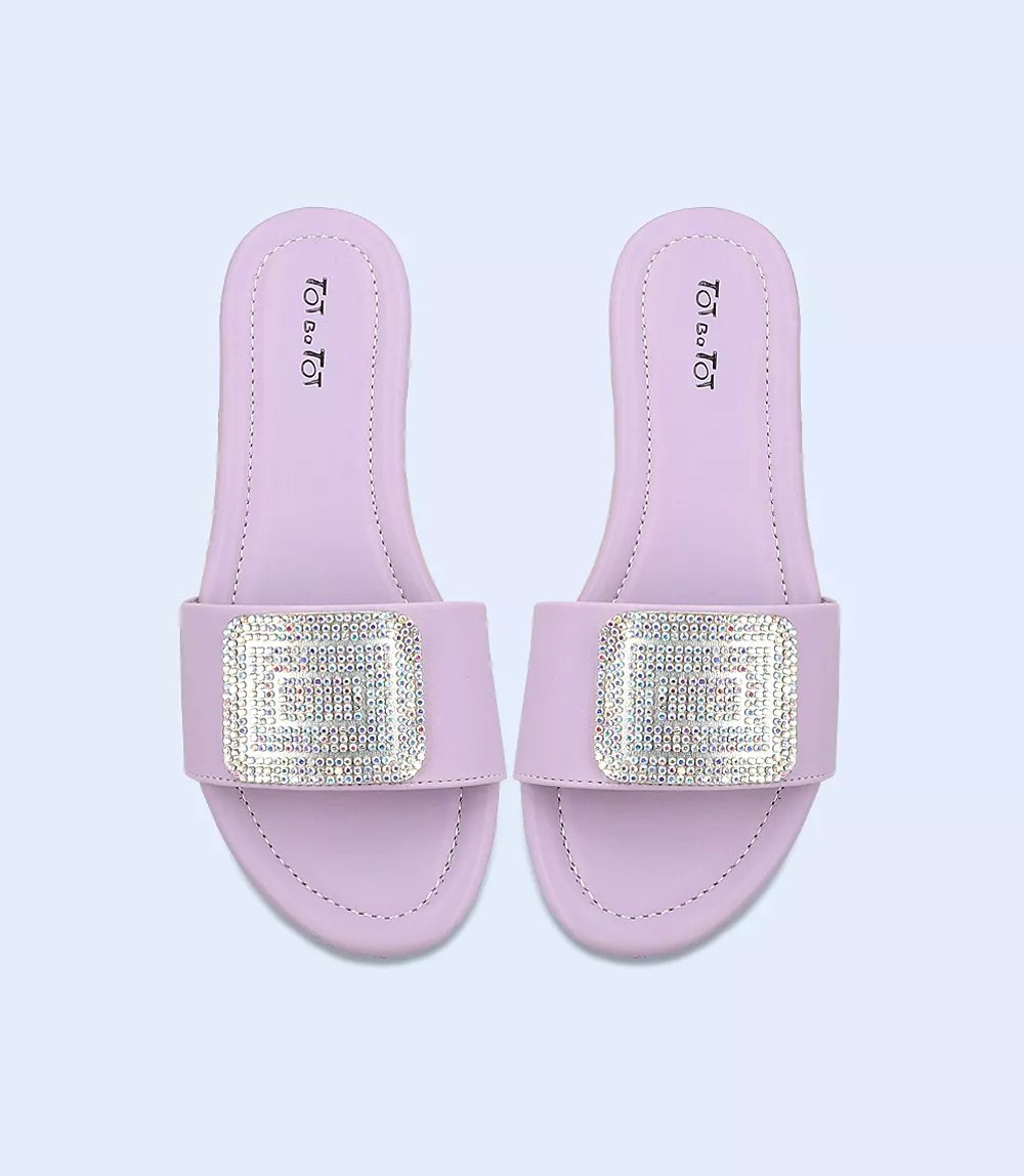 KG0107-LILAC-Girls Slippers