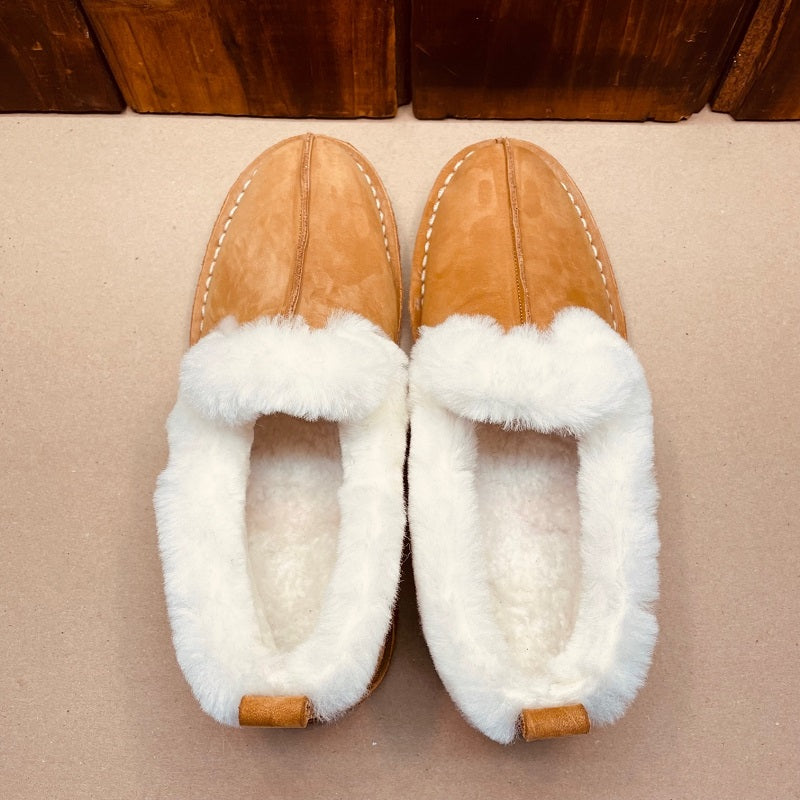 Kingsley Heath Sheepskin Slipon Tan/White/Gum