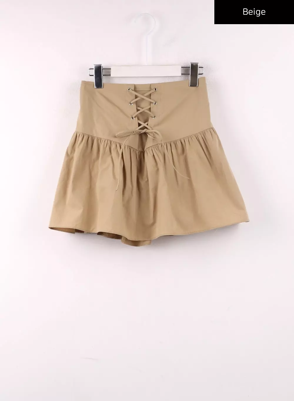 Lace-Up Mini Skirt IJ430