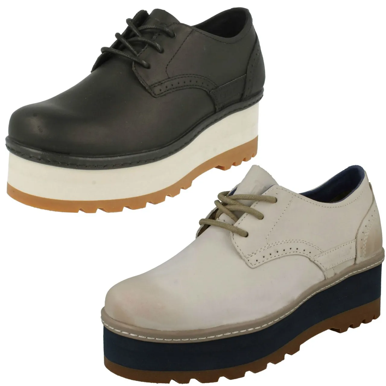 Ladies Caterpillar Platform Shoes Ambition