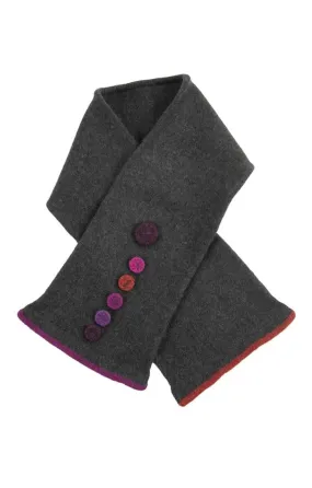 Ladies Wool Button Scarf