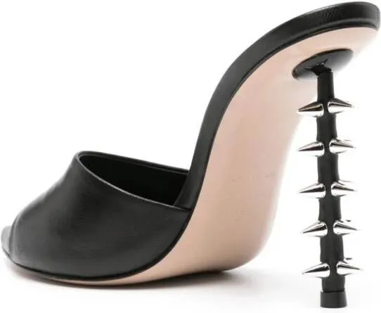 Le Silla Jagger 120mm leather mules Black