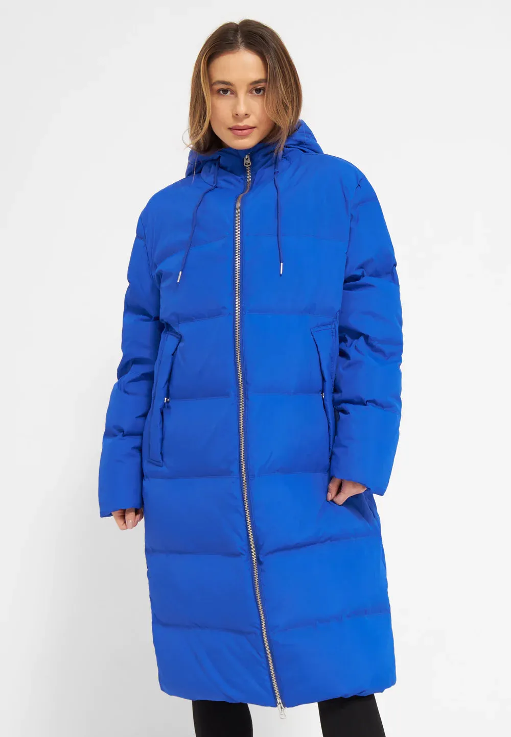 Long Hooded Puffer Jacket