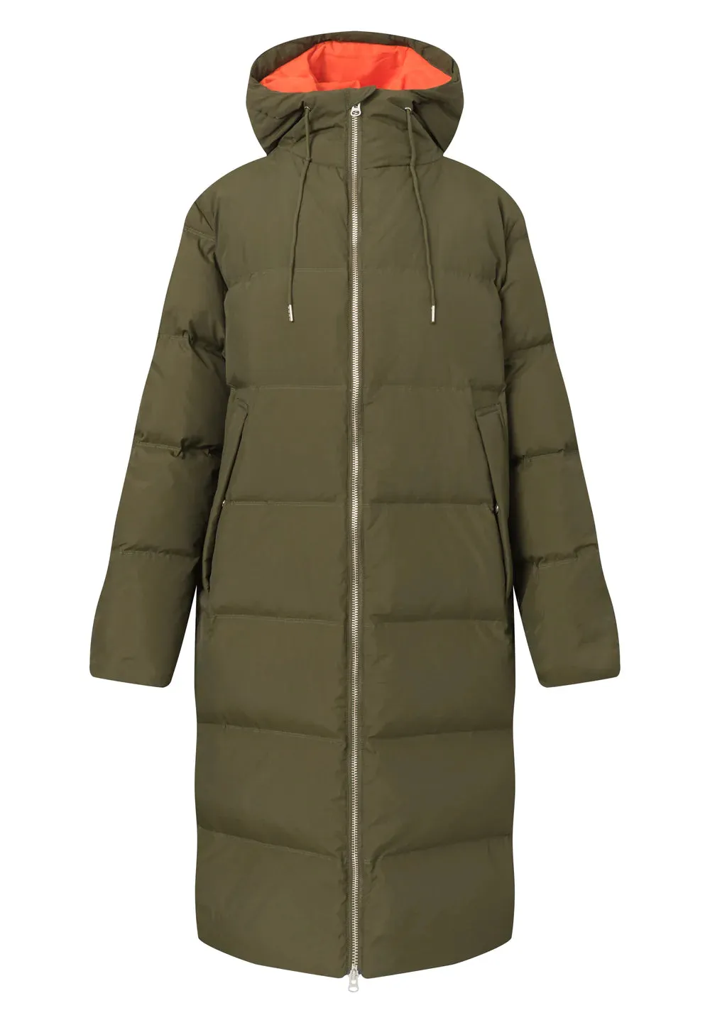 Long Hooded Puffer Jacket