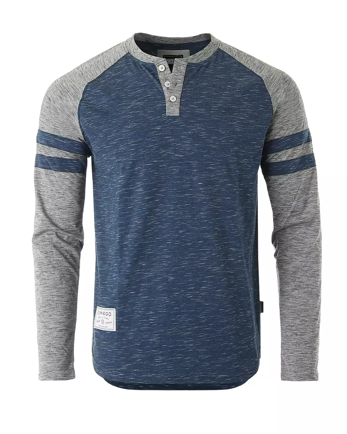 Long Sleeve Baseball Raglan Athletic Fashion Henley Shirt