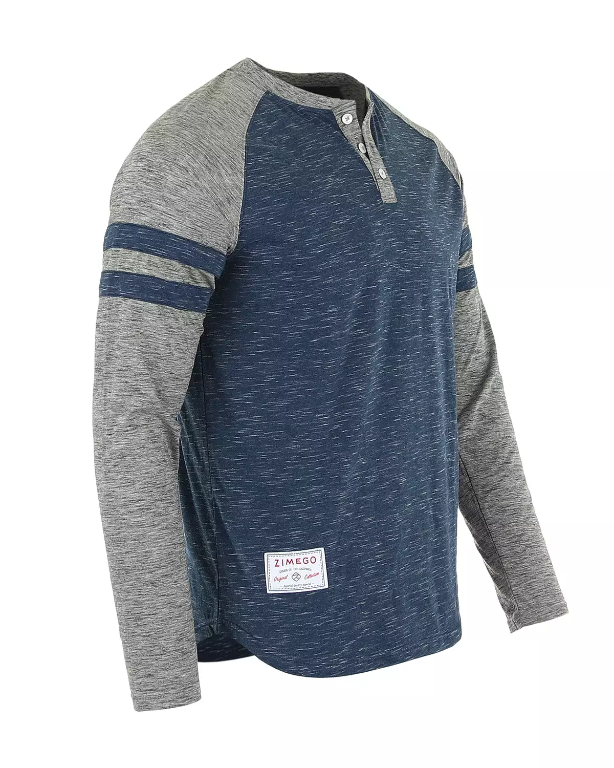 Long Sleeve Baseball Raglan Athletic Fashion Henley Shirt