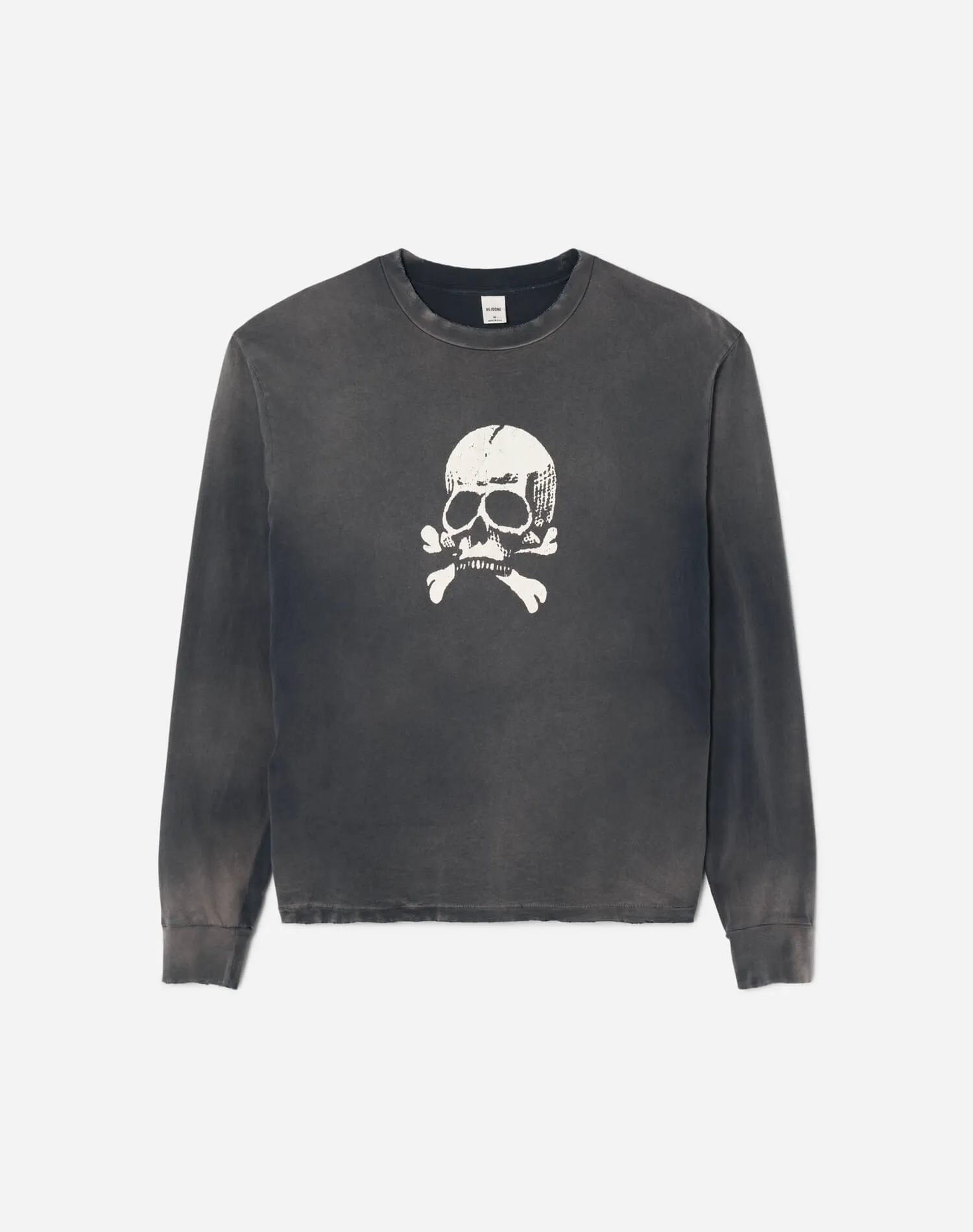 Loose Skull Long Sleeve - Sun Faded Black