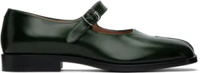 Maison Margiela Green Tabi Mary-Jane Oxfords