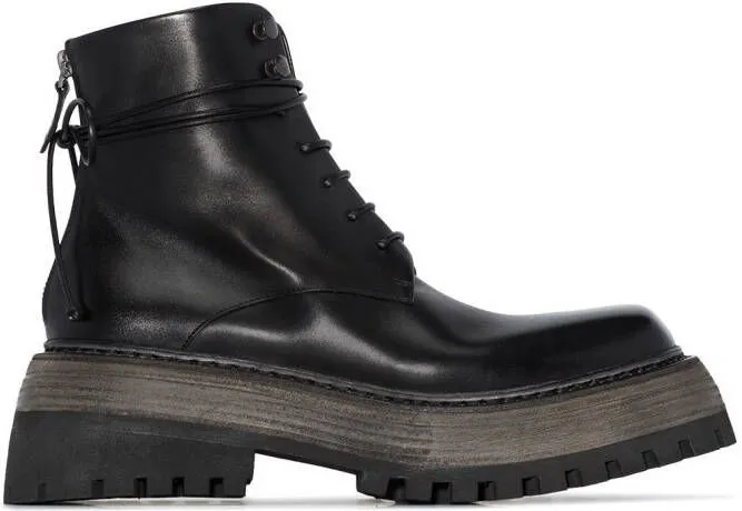 Marsèll chunky combat boots Black